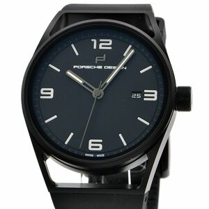[3 year guarantee ] Porsche Design men's 1919 Date timer Eternity 6020.3.02.003.06.2 titanium black self-winding watch wristwatch used free shipping 