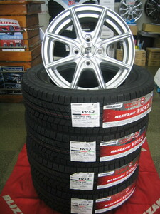 ブリヂストン 国産 スタッドレスタイヤ ブリザック VRX3 175/70R14 175/70-14 ＆ アルミホイール 新品 4本 税込 送料無料 ヴィッツ、アクア