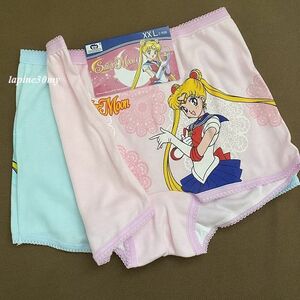 新品.★140~150★.セーラームーン 女児パンツ ブルマー★2枚組 ピンク/ブルー