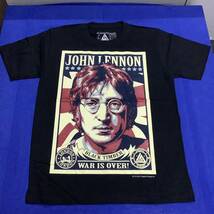 SR13B3. デザインTシャツ Lサイズ　John Lennon ① ジョンレノン　THE BEATLES ビートルズ　プリントTシャツ_画像1