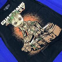 SR13B4. デザインTシャツ Lサイズ　Guardians of the Galaxy ② ガーディアンズオブギャラクシー　GROOT グルート　半袖Tシャツ_画像5