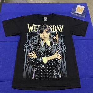 SR13A3. デザインTシャツ Mサイズ　Wednesday ① ウェンズデー　The Addams Family アダムスファミリー