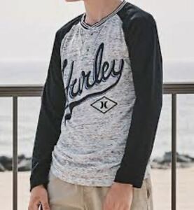 送料無料 新品 HURLEY X ハーレー ボーイズ 長袖 Tシャツ 100