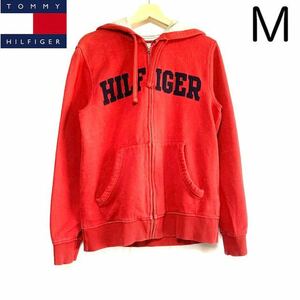 US古着 Tommy Hilfiger トミーヒルフィガー フルジップパーカー スウェット ジャケット ロゴワッペン