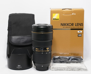 美品 動作保証 Nikon ニコン AF-S NIKKOR 24-70mm F2.8E ED VR 箱、ケース付き