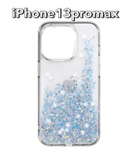 y092810m SwitchEasy iPhone 13 pro max ケース カバー クリア 大人女子 キラキラ グリッター ラメ 星 大人可愛い キラキラケース _画像1