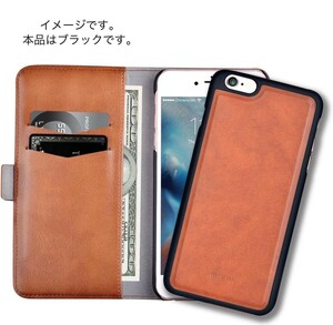 y092509m Devia デビア Magic 2 in 1 leather case iP7 BK iPhone 6 / 6s ブラック