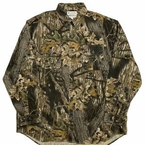 COLUMBIA ツリーカモワークシャツ　XL　/ vetera ワークシャツ 長袖 コロンビア ツリーカモ mossyoak モッシーオーク　アウトドア古着