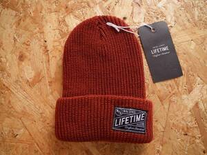 Lifetime Collective(ライフタイムコレクティブ) STANDARD BEANIE(ビーニー) RUST (ニット帽 ニットキャップ)