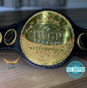 海外 送料込み 　高品質 IWGP World 2 プロレス　レスリング　チャンピオンベルト　 レプリカ