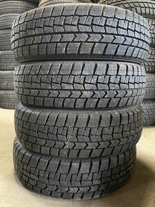 ★送料無料★ 155/65R13 2018年製 9～9.5分山 ダンロップ WINTERMAXX WM02 4本/中古スタッドレスタイヤ(冬タイヤ) アルトラパン N6089_TU