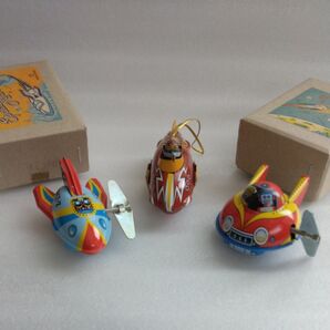 スペースロケット ゼンマイUFO ROCKET FIGHTER 3点