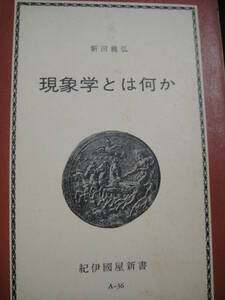 現象学とは何か　新田義弘　紀伊國屋新書