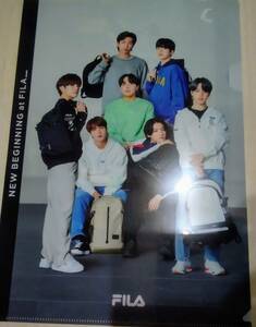 BTS　FILA　クリアファイル 「オール」　非売品　購入時特典　新品　A4サイズ　防弾少年団　グク　テテ　JIMIN　JIN　SUGA　J-HOPE　RM