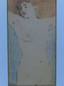 Art hand Auction FERNAND KHNOPFF, Etude de Nu, Overseas edition, extremely rare, raisonné, New with frame, Paintings Free Shipping, Ara, Painting, Oil painting, Nature, Landscape painting