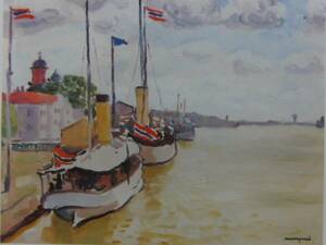 Art hand Auction Albert Marquet, YACHTS, Overseas edition, extremely rare, raisonné, New with frame, Ara, Painting, Oil painting, Nature, Landscape painting