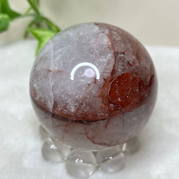 ヒマラヤ産 マニカラン水晶 スフィア 50mm 173g 虹入り