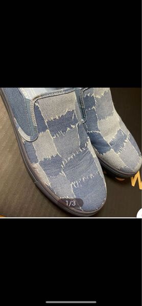 パッチワーク スリッポン MORGAN HOMME シューズ Lサイズ