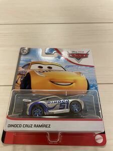マテル カーズ ダイナコ クルーズ ラミレス ミニカー　 Cars Mattel ダイキャスト キャラクターカー DINOCO CRUZ RAMIREZ シルバー