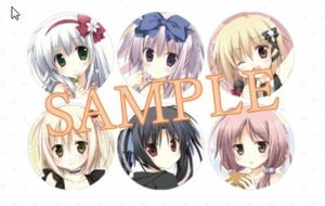 C93 ありすorありす Welcome Party とらのあな限定チケット 梱枝りこ イラスト使用 缶バッジ 6種セット+B6サイズステッカー