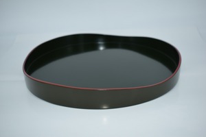 茶道具 青漆 盆蓋 水指 14-6501