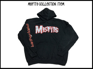 Misfits ミスフィツコレクタ品 ９０オリジナルフッド付パーカ　黒