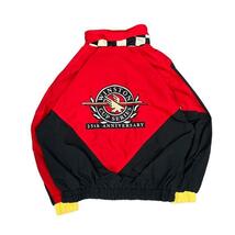 【XL】USA 古着 25th WINSTON CUP ウィンストンカップ BIGLOGO ビッグロゴ NYLON JACKET ナイロンジャケット ブルゾン レッド_画像1