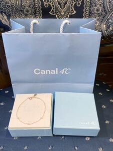  new goods regular goods canal4*C kana ruyondosi- bracele diamond sil(ver) bar! present! box paper bag ribbon wrapping gift 