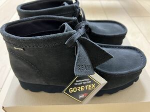 ★新品 BEAMS別注　ワラビーブーツ　ゴアテックスネイビー　CLARKS ORIGINALS Wallabee Boot GORE-TEX(R) クラークス UK7.0★