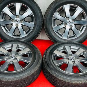 HONDAホンダ GB4 フリード 純正 15インチ×5.5J＋50 PCD100/4穴 BRIDGESTONE185/65R15 スタッドレス4セット。16年式のタイヤです。