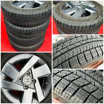 バリ溝。HONDAホンダ ゼスト 純正 14インチ×4.5J＋45 PCD100/4穴 BRIDGESTONE 165/65R14 スタッドレス 4本。ライフ N-BOX N-WGN N-ONE等。_画像10