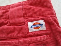 ディッキーズ　Dickies　ショートパンツ　コーデュロイ　ピンク　オレンジ系　短パン　綿100_画像3