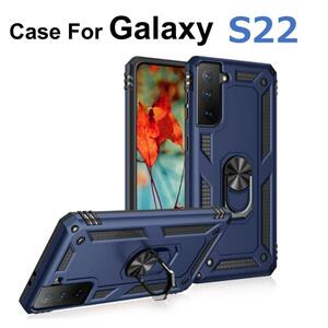 Galaxy S22 5G ケース ブルー 耐衝撃