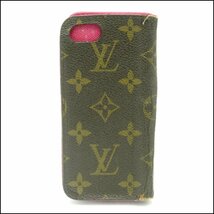 TS LOUIS VUITTON/ヴィトン モノグラム iPhoneカバー 7/8/SE対応 スマホカバー 現状渡し_画像3