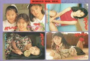 MOMOCO IDOL SEAL　シール　福田浩子・岡田有紀・谷内智美　西村知美　増田未亜　後藤久美子　1990年