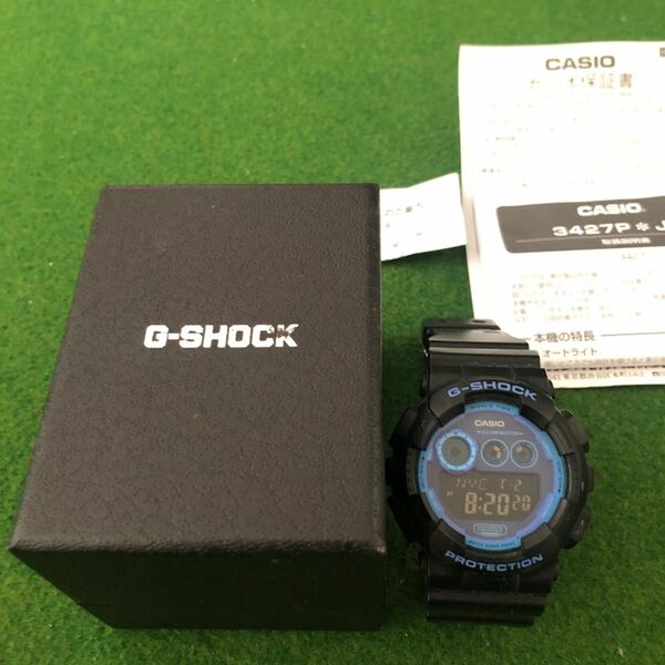 G-SHOCK CASIO 3427JA ブルー 元箱＋取扱説明書あり 