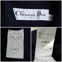 Christian Dior ウール＆リネン スリーブレスバージャケット ジレ ベスト_画像7