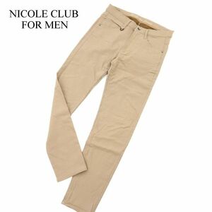 20AW★ NICOLE CLUB FOR MEN ニコルクラブ フォーメン 秋冬 裏起毛★ 防風 ストレッチ スキニー パンツ Sz.46　メンズ　C3B03365_9#Q