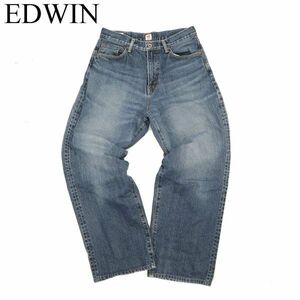 EDWIN 505 エドウィン 通年 E505 NEW Vintage 加工 セルビッチ★ ワイド ストレート デニム パンツ ジーンズ Sz.28　メンズ　C3B03260_8#R