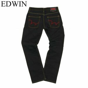 EDWIN エドウィン GE03EW 秋冬 WILD FIRE★ 裏起毛 防風 防寒 ストレッチ デニム パンツ ジーンズ Sz.M　メンズ 黒 バイク　C3B03385_9#Q