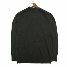 【新品 21AW】 UNIQLO ユニクロ 秋冬 メリノウール100%★ Ｖネック ニット セーター Sz.XXL　メンズ 灰 大きいサイズ　C3T07978_9#K_画像4