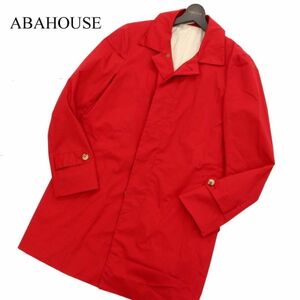 ABAHOUSE アバハウス 通年 ステンカラー コート Sz.3　メンズ 赤　C3T08132_9#O