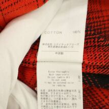 美品★ BEAUTY&YOUTH ユナイテッドアローズ 通年 長袖 ウエスタン チェック ネル シャツ Sz.M　メンズ 赤 × 黒　C3T08222_9#C_画像7