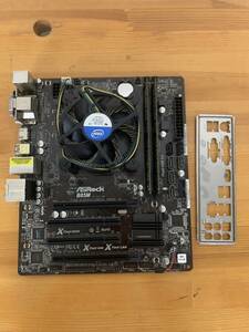 【中古動作品】ASROCK B85M CPU：i7 4770K メモリ4GB リアパネル CPUファン 自作 パソコン