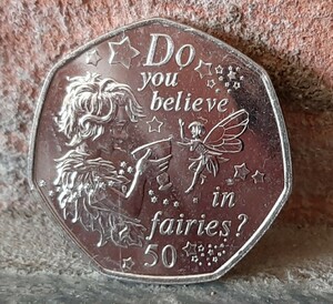  Man island 50 pence Peter Pan &tin car * bell Peter Pan and TinkerbellDo you believe in fairies? you is ... confidence .. .