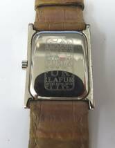#71391 FURLA フルラ ラインストーン ベゼル スクエア 白文字盤 レディース ウォッチ クォーツ 腕時計 _画像5