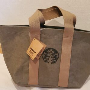 台湾限定 STARBUCKS 横型 トートバッグ ウォッシュドクラフト紙　未使用