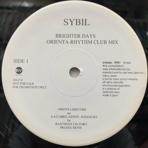SYBIL / Brighter Days (Orienta-Rhythm Club Mix) Promo 12inch Vinyl record (アナログ盤・レコード)