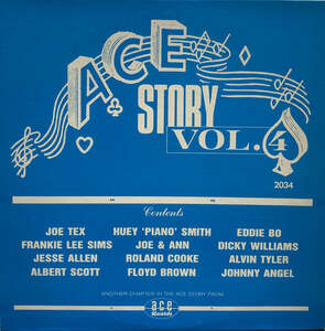 V.A. (Huey Piano Smith, Joe Tex, Frankie Lee Sims) / Ace Story, Vol. 4 LP Vinyl record (アナログ盤・レコード)