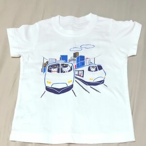 ファミリア おはなしTシャツ 新幹線 100cm 半袖Tシャツ　ファミちゃん